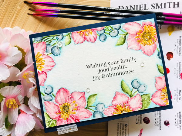 Joy to the World Bouquet Clear Polymer Stamp Set