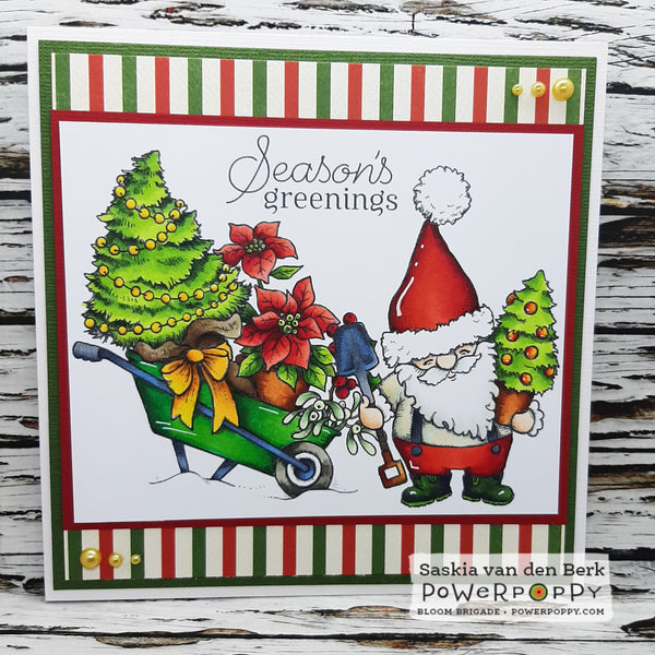 Season's Greenings: Planta Claus Digital Stamp Set