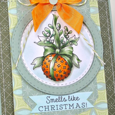 Spiced Orange Pomander Digital Stamp Set