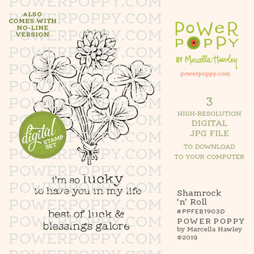 Shamrock 'n' Roll Digital Stamp Set