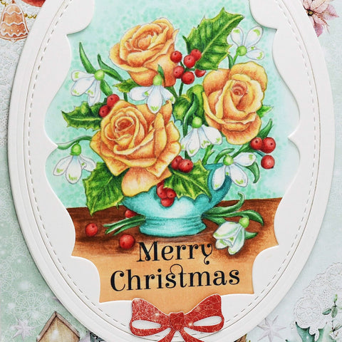 Snowdrops and Tea Roses Digital Stamp Set