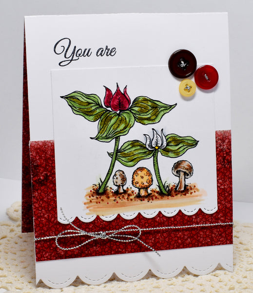 Spring Border Two Digital Stamp Set