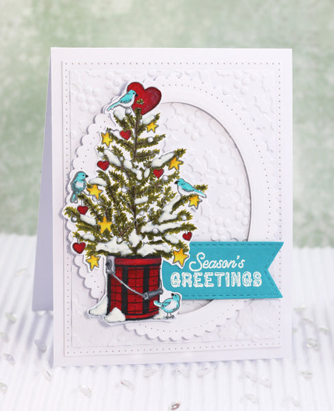 Gather Round the Tree Digital Stamp Set