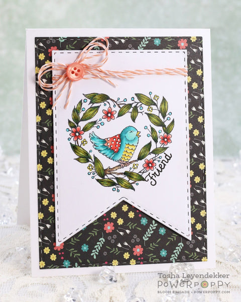 Folk Heart Stamp Set
