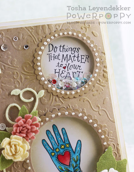 Folk Heart Stamp Set