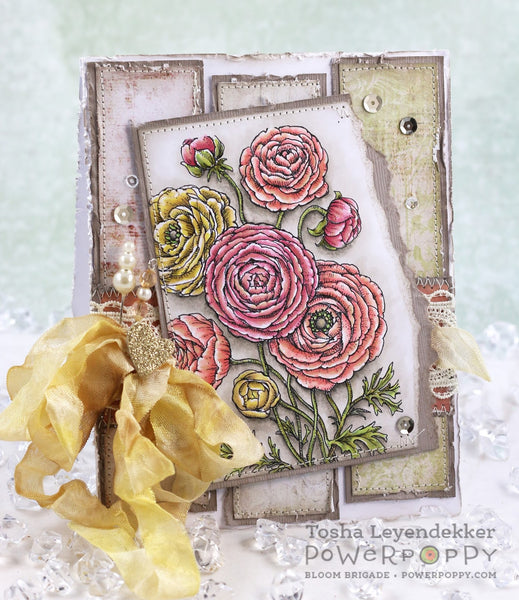 Ranunculus Digital Stamp Set