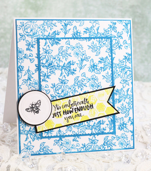 Bee Kind Toile Stamp Set
