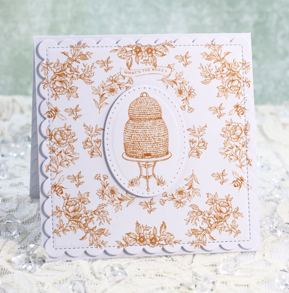 Bee Kind Toile Stamp Set