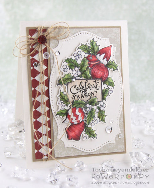 Glass Ornament Bough Digital Stamp Set