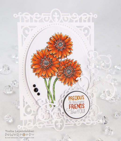 Gerbera Daisies Digital Stamp Set