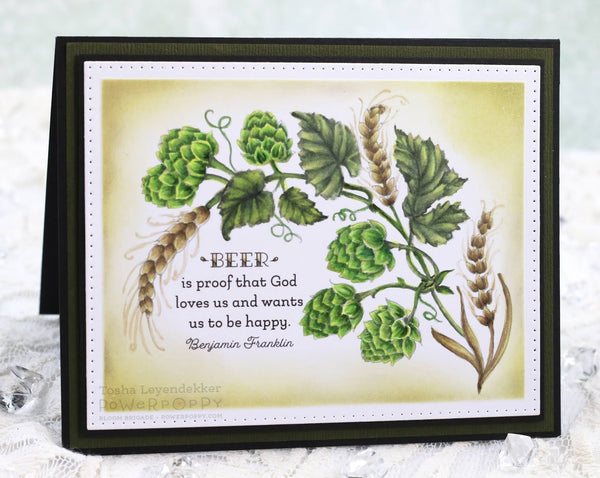 Hops and Barley Digital Stamp Set