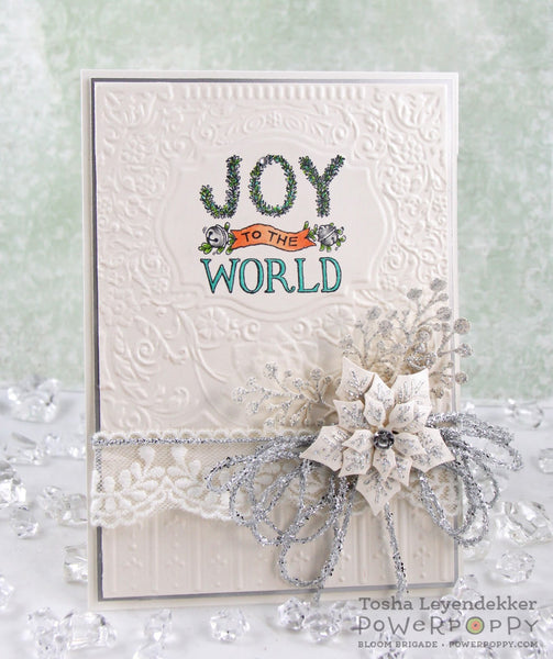 Handlettered Joy to the World Digital Stamp Set