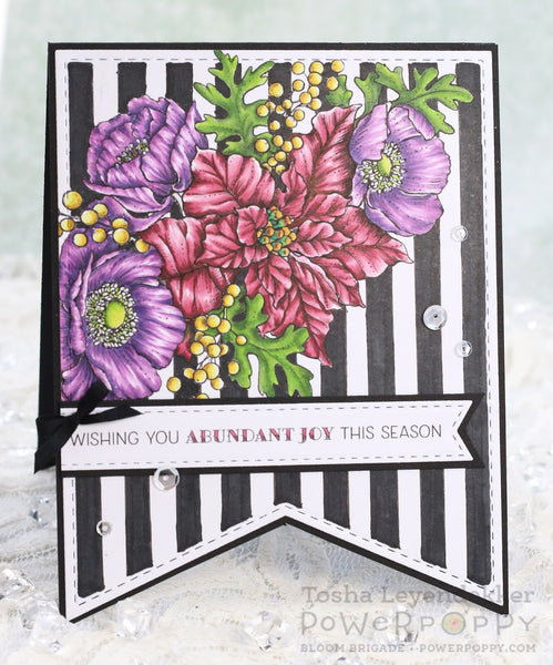 Ultimate Poinsettia Digital Stamp Set