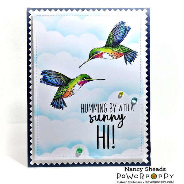 Trumpet Vine Visitor Digital Stamp Set