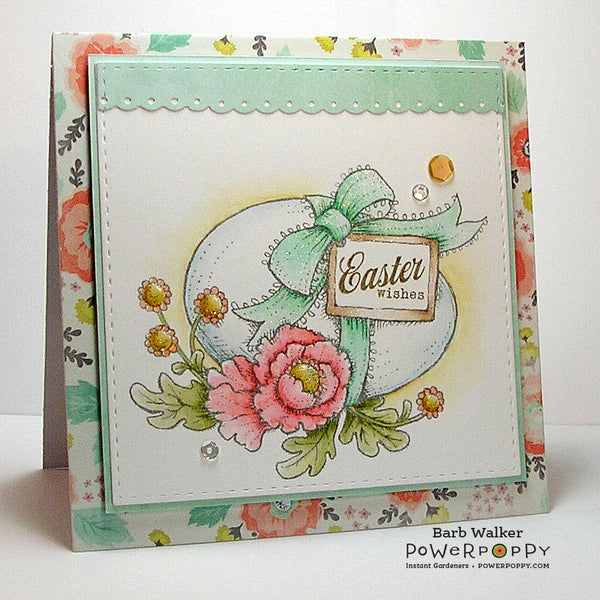 Vintage Easter Egg Digital Stamp Set