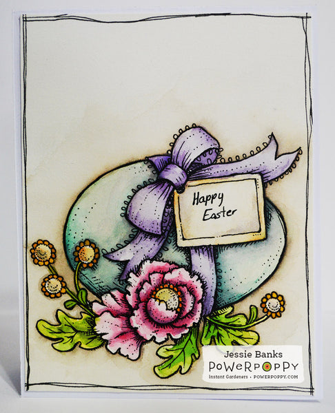 Vintage Easter Egg Digital Stamp Set