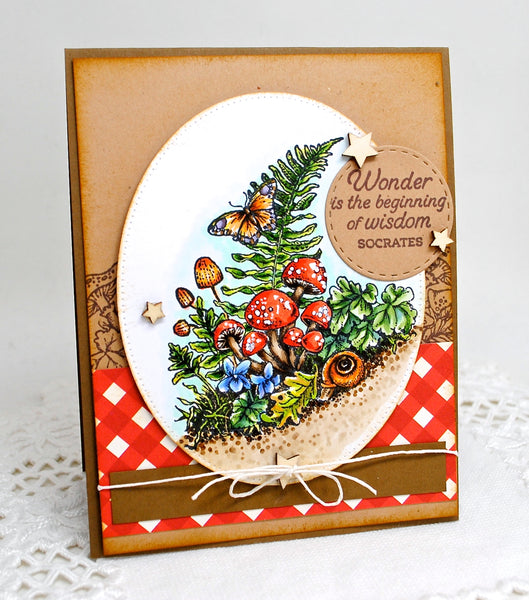 Ferns and Fungi Digital Stamp Set