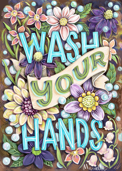 Wash Your Hands Digital Coloring Page