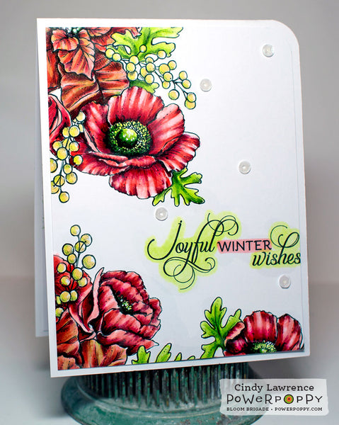 Ultimate Poinsettia Digital Stamp Set