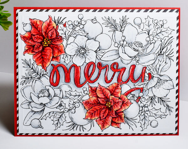 Winter Flora Digital Stamp Set