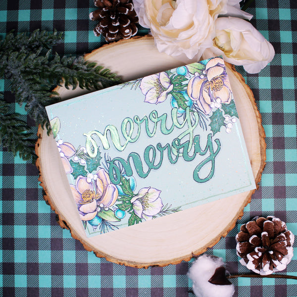 Winter Flora Digital Stamp Set