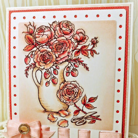 Arranging Roses Digital Stamp Set
