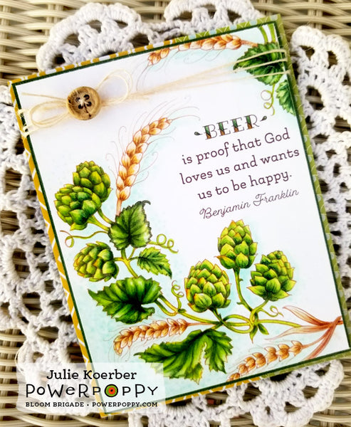 Hops and Barley Digital Stamp Set