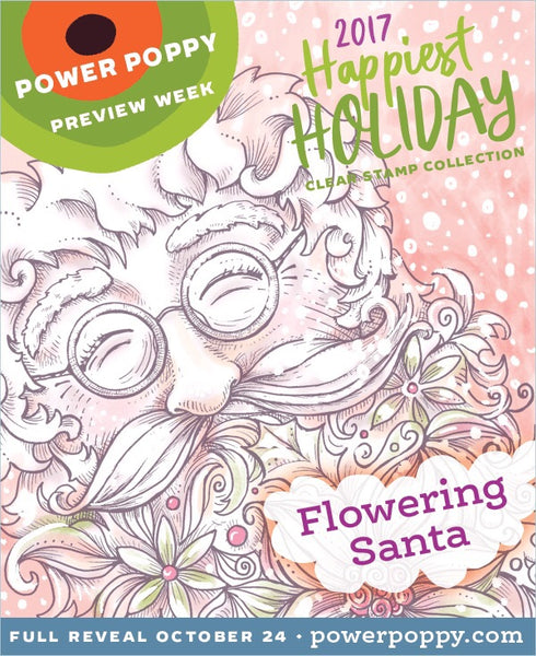 Flowering Santa Stamp Set