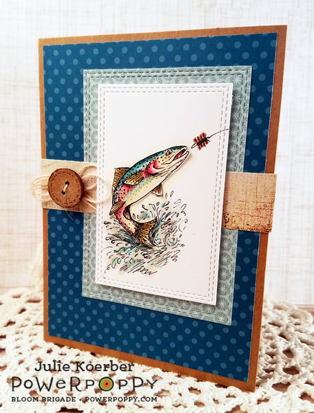Leaping Trout Digital Stamp Set