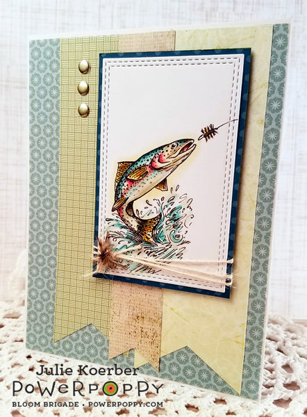 Leaping Trout Digital Stamp Set