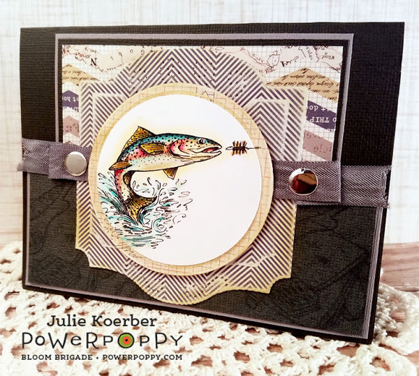 Leaping Trout Digital Stamp Set