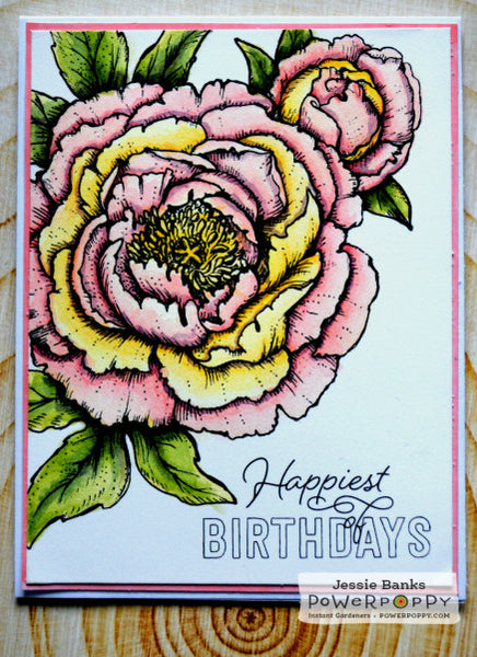 Tree Peony Digital Stamp Set