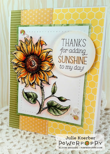 Sunflower Power Digital Stamp Set